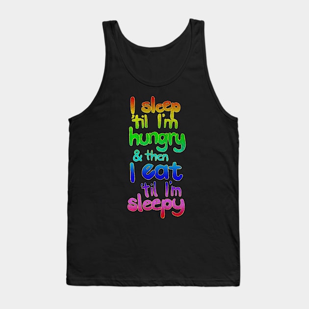 Sleepy / Hungry Tank Top by micklyn